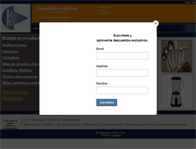 Tablet Screenshot of importadora-arellano.com